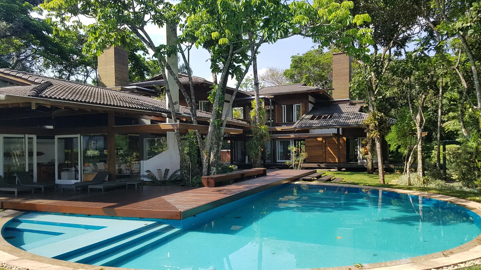 Área externa 17 — Iporanga, Guarujá, para temporada, Casa