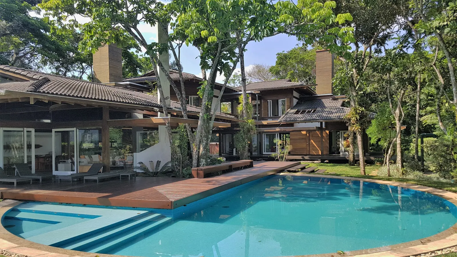 Área externa 14 — Iporanga, Guarujá, para temporada, Casa