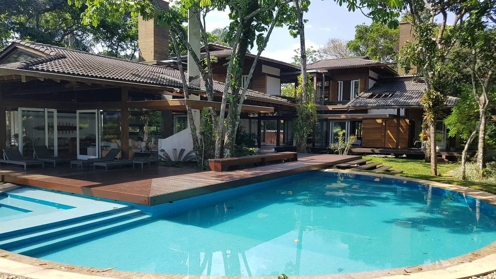 Área externa 19 — Iporanga, Guarujá, para temporada, Casa