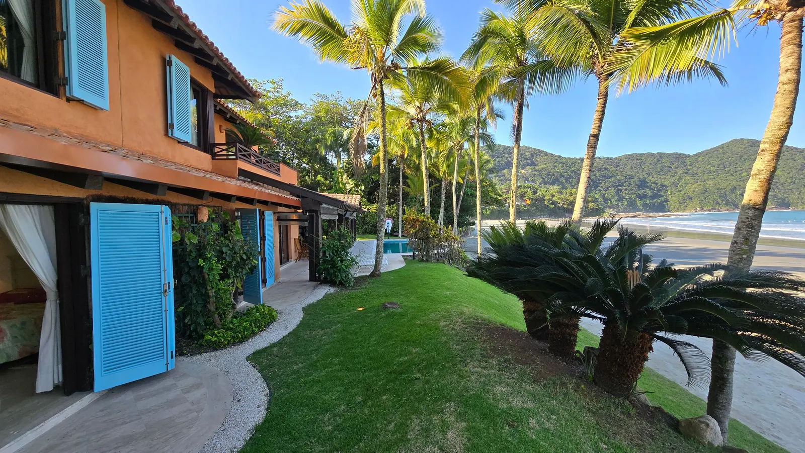 Área externa 29 — Iporanga, Guarujá, para temporada, Casa