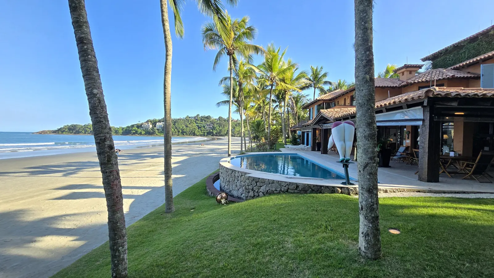 Área externa 19 — Iporanga, Guarujá, para temporada, Casa