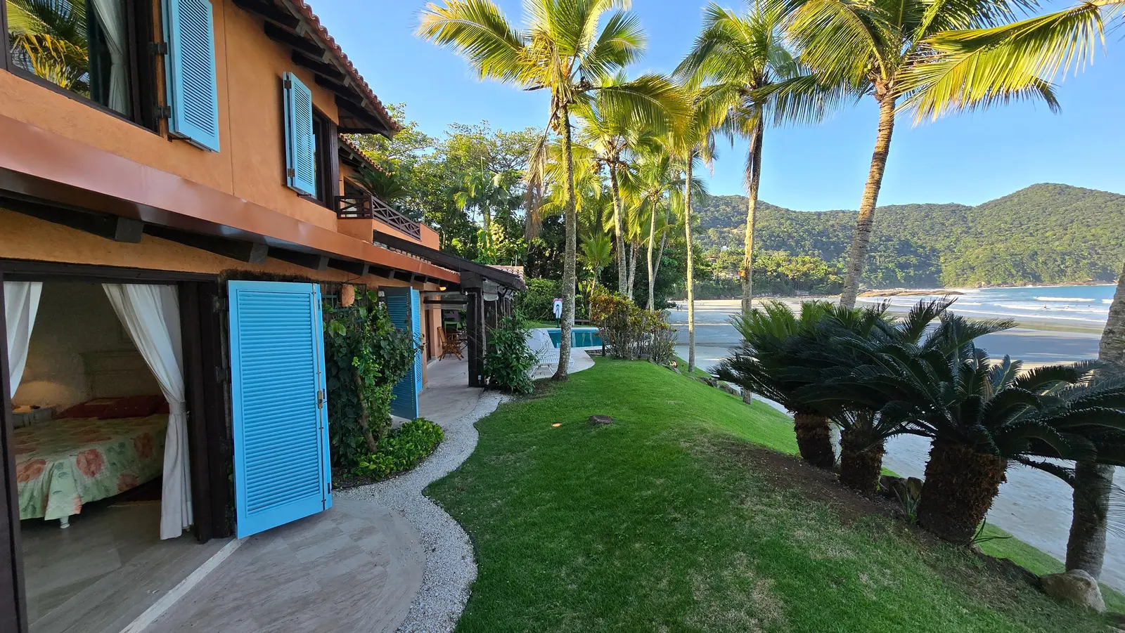 Área externa 10 — Iporanga, Guarujá, para temporada, Casa