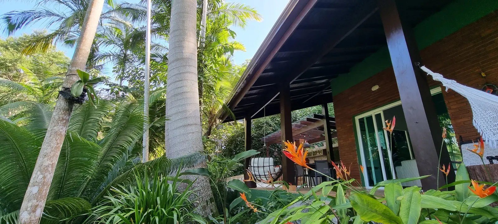 Área externa 19 — São Pedro, Guarujá, para temporada, Casa