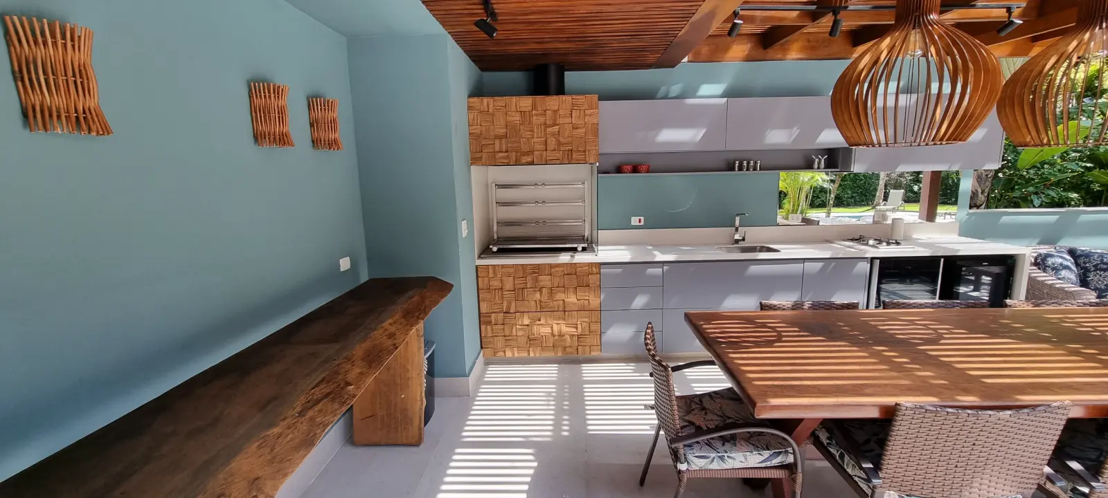 Área externa 11 — Iporanga, Guarujá, para temporada, Casa