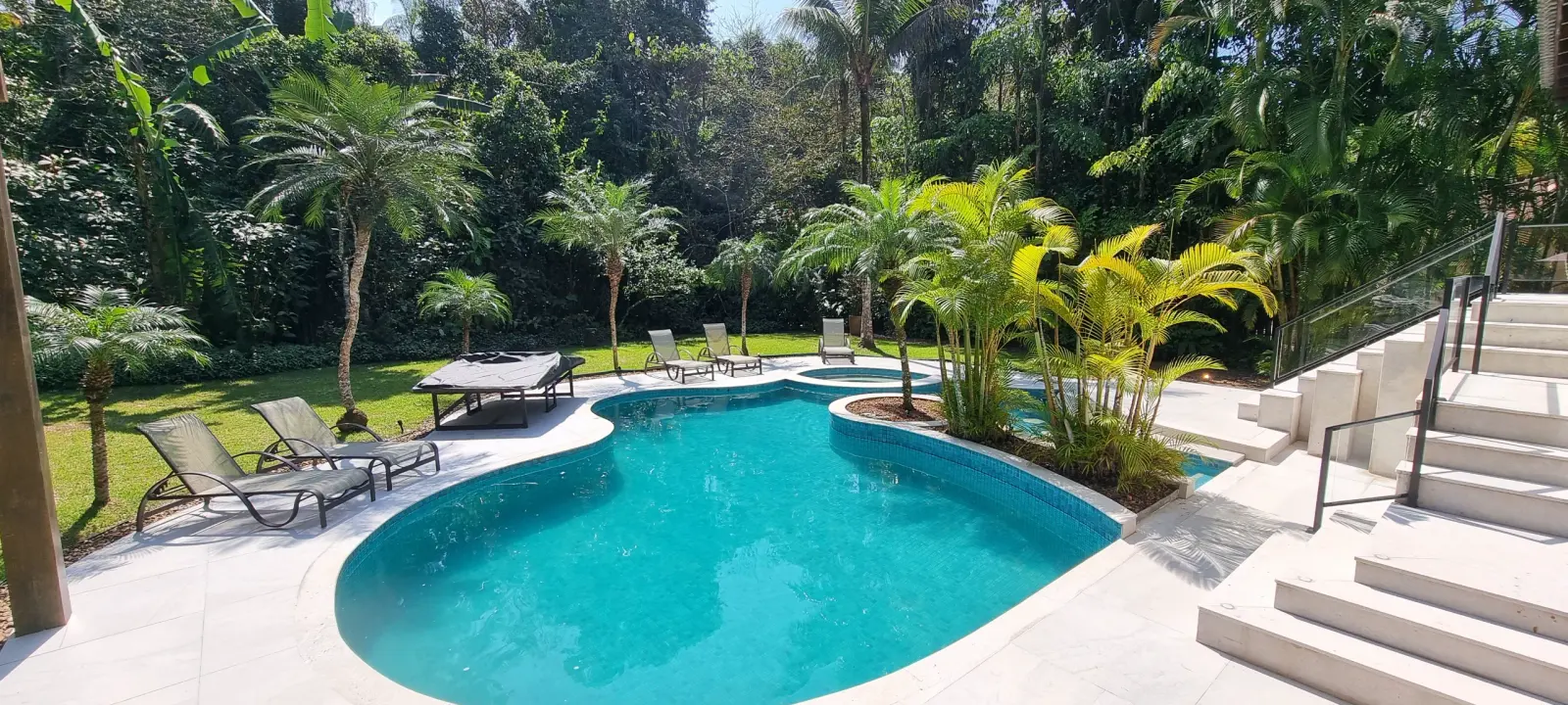 Área externa 16 — Iporanga, Guarujá, para temporada, Casa