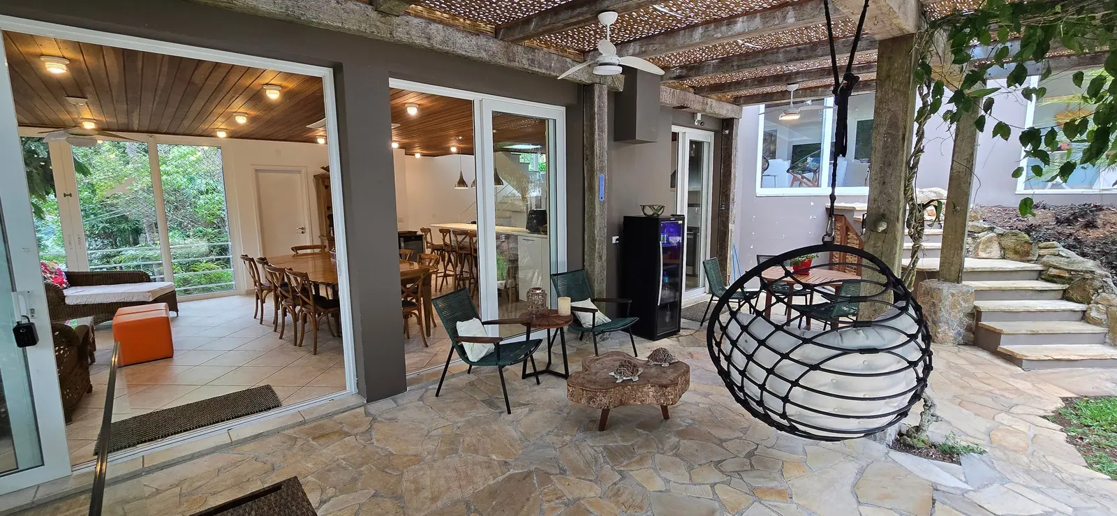 Área externa 4 — Iporanga, Guarujá, para temporada, Casa