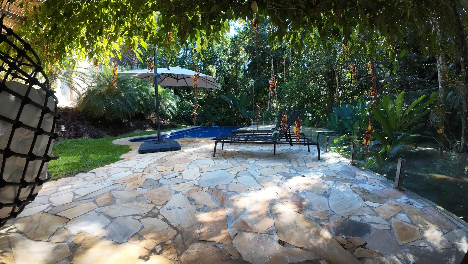 Área externa 11 — Iporanga, Guarujá, para temporada, Casa