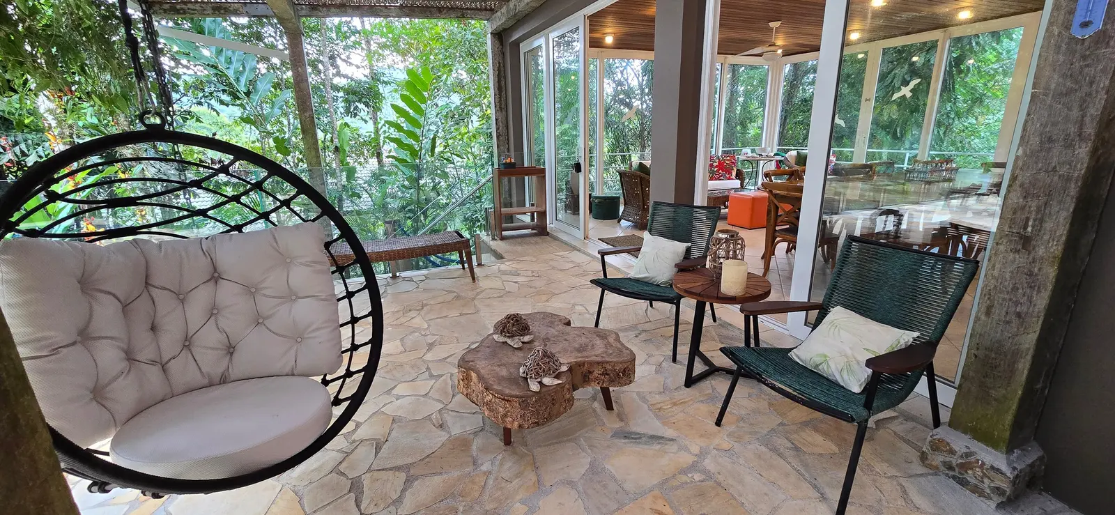 Área externa 6 — Iporanga, Guarujá, para temporada, Casa