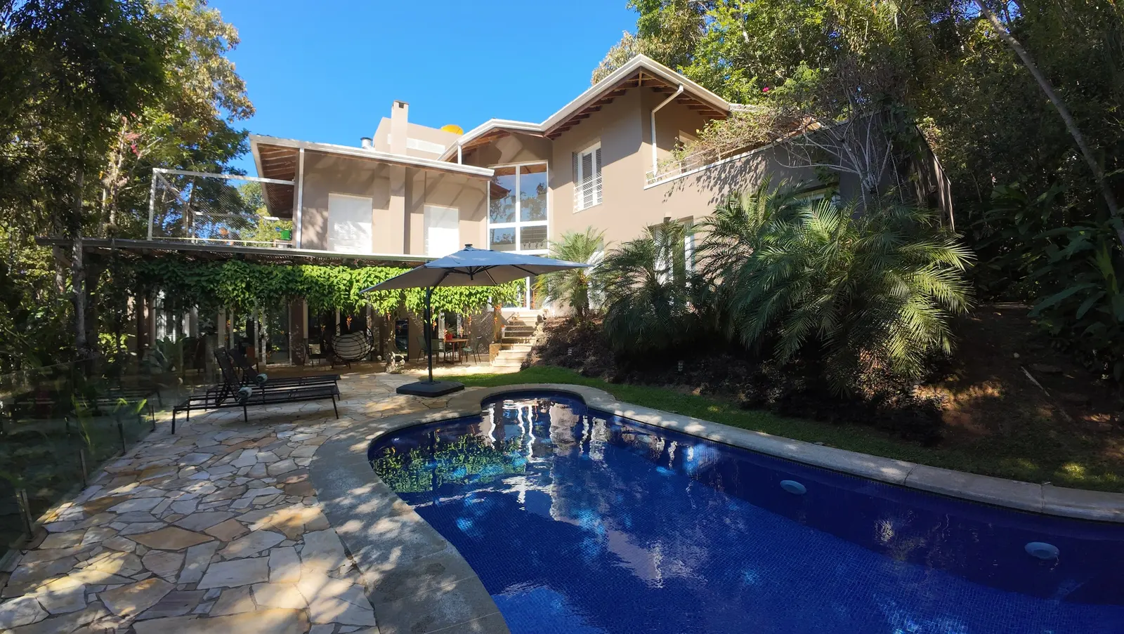Área externa 3 — Iporanga, Guarujá, para temporada, Casa