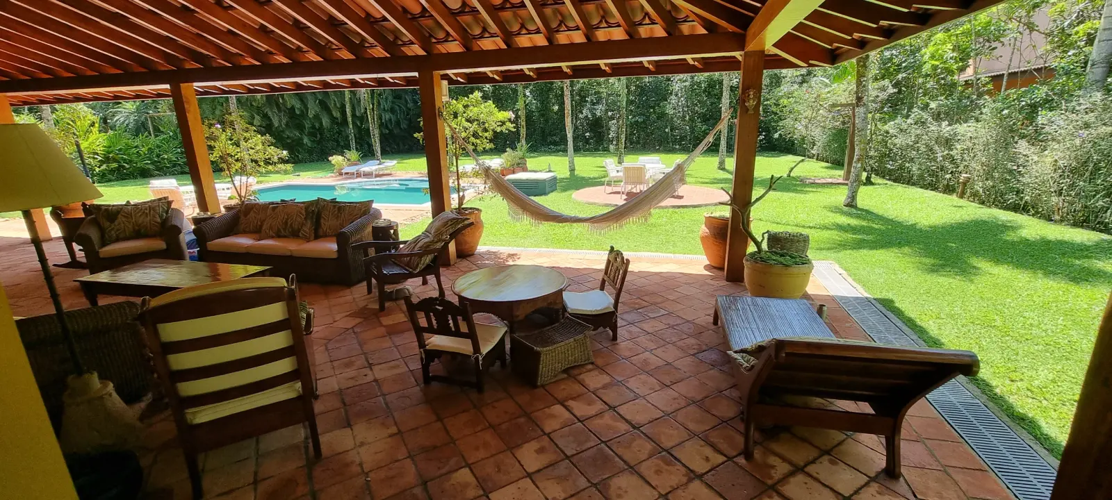 Área externa 11 — Iporanga, Guarujá, para temporada, Casa