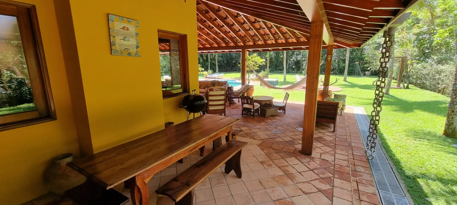 Área externa 8 — Iporanga, Guarujá, para temporada, Casa