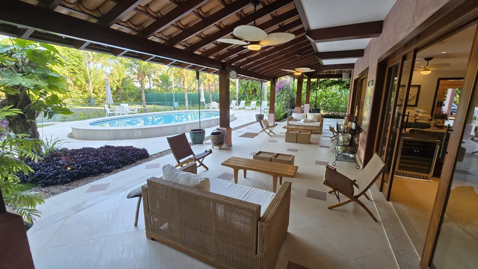 Área externa 5 — Iporanga, Guarujá, para temporada, Casa
