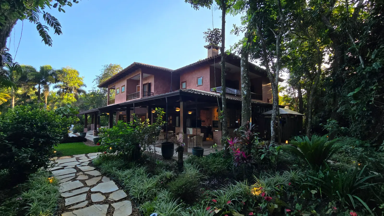 Área externa 21 — Iporanga, Guarujá, para temporada, Casa