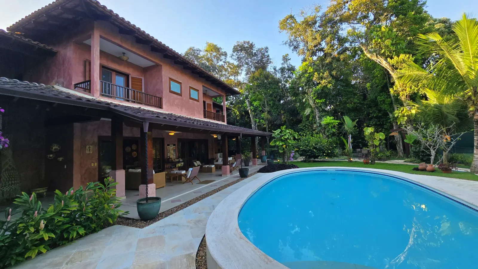 Área externa 25 — Iporanga, Guarujá, para temporada, Casa