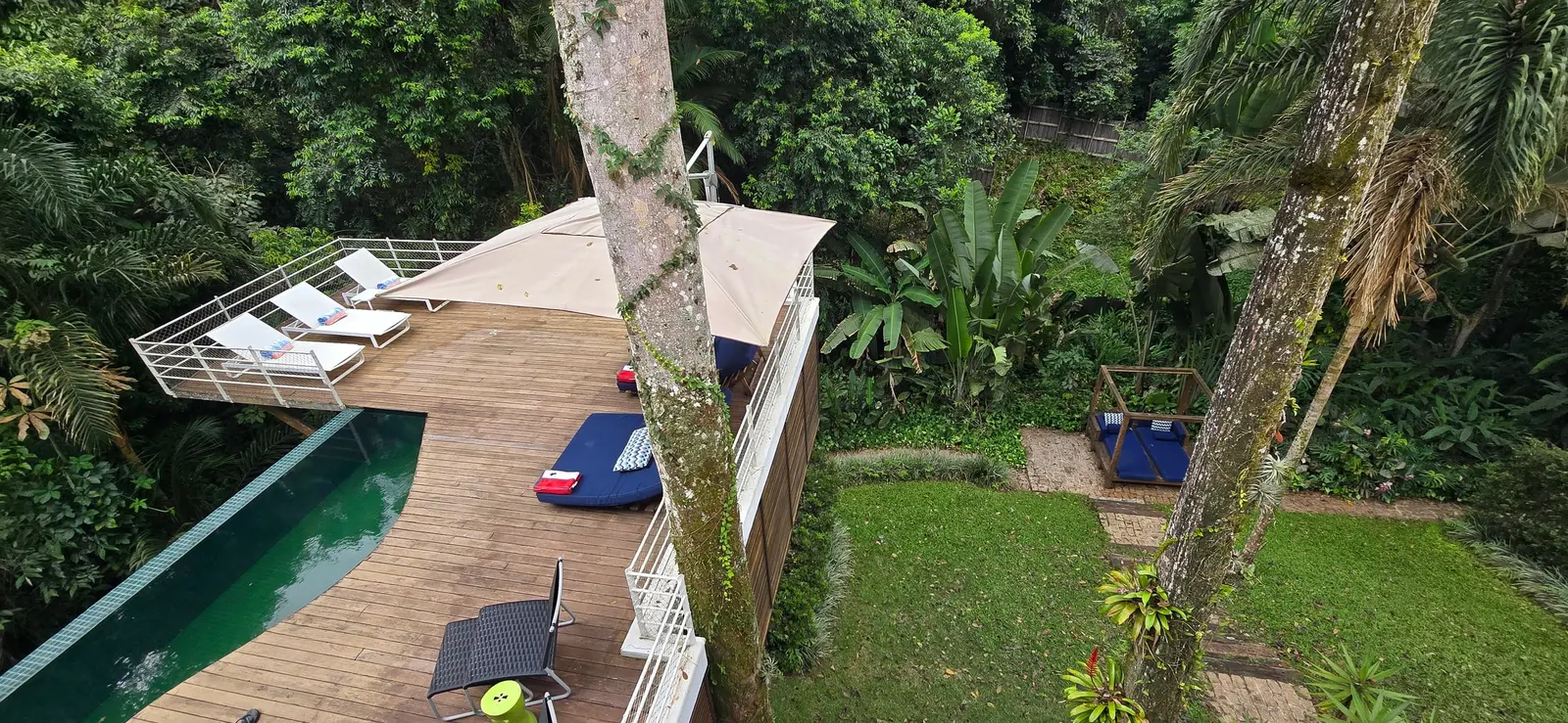 Área externa 29 — Iporanga, Guarujá, para temporada, Casa