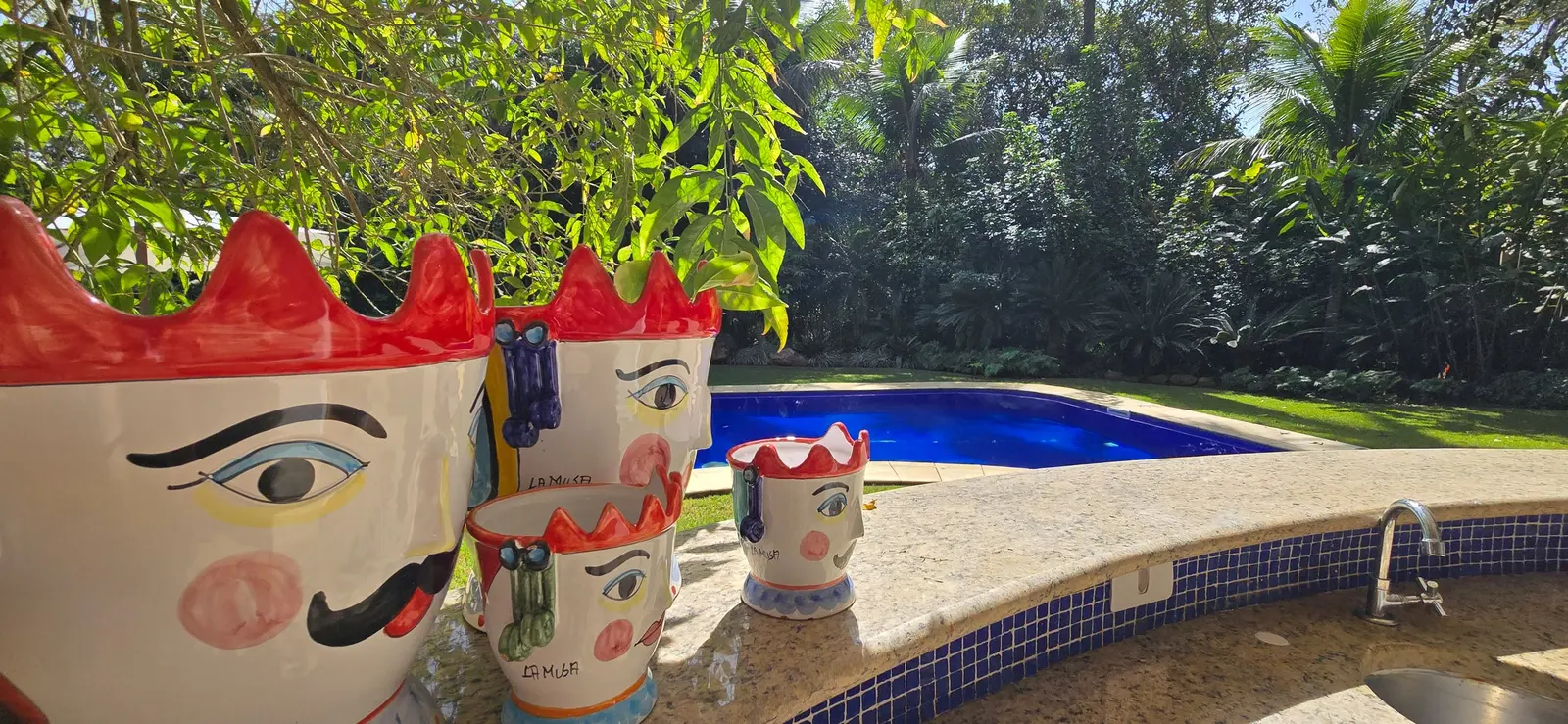 Área externa 12 — Iporanga, Guarujá, para locação, Casa