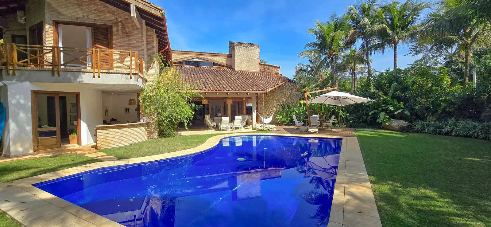 Área externa 4 — Iporanga, Guarujá, para temporada, Casa