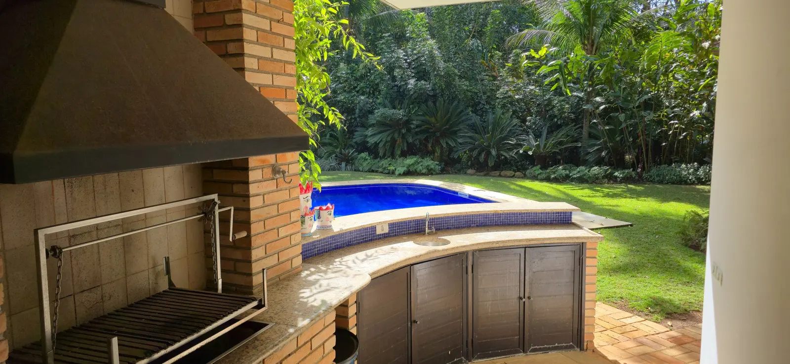 Área externa 15 — Iporanga, Guarujá, para temporada, Casa
