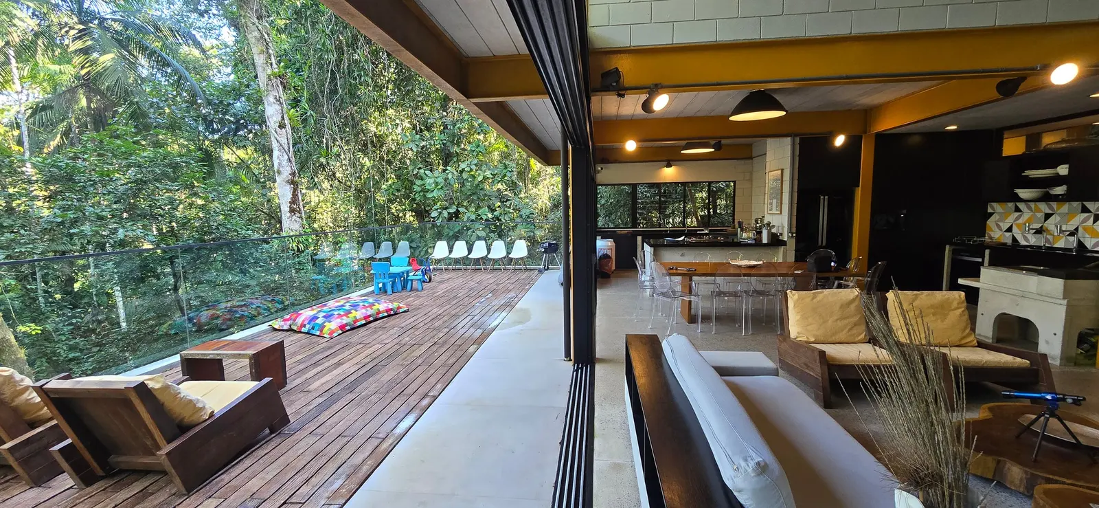 Área externa 14 — Iporanga, Guarujá, para temporada, Casa