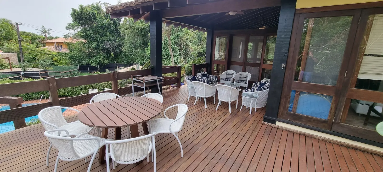 Área externa 11 — Iporanga, Guarujá, para temporada, Casa