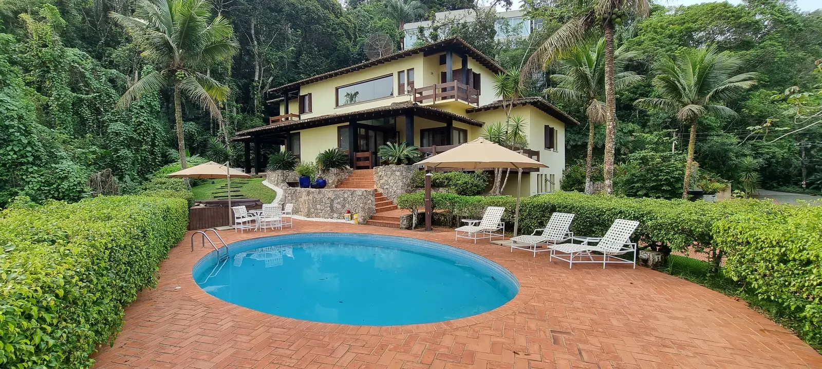 Área externa 6 — Iporanga, Guarujá, para temporada, Casa