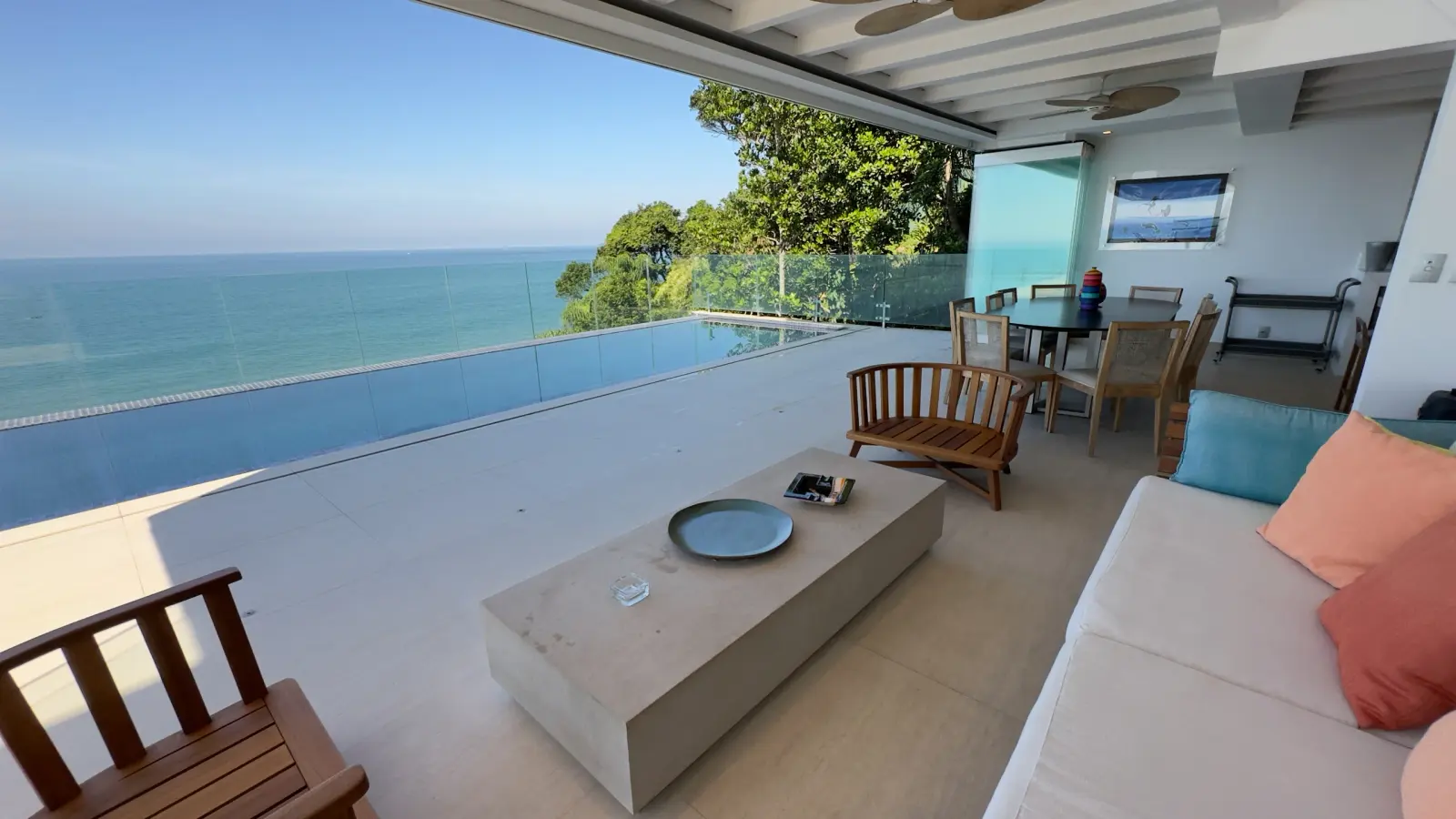 Área externa 9 — Iporanga, Guarujá, para temporada, Casa