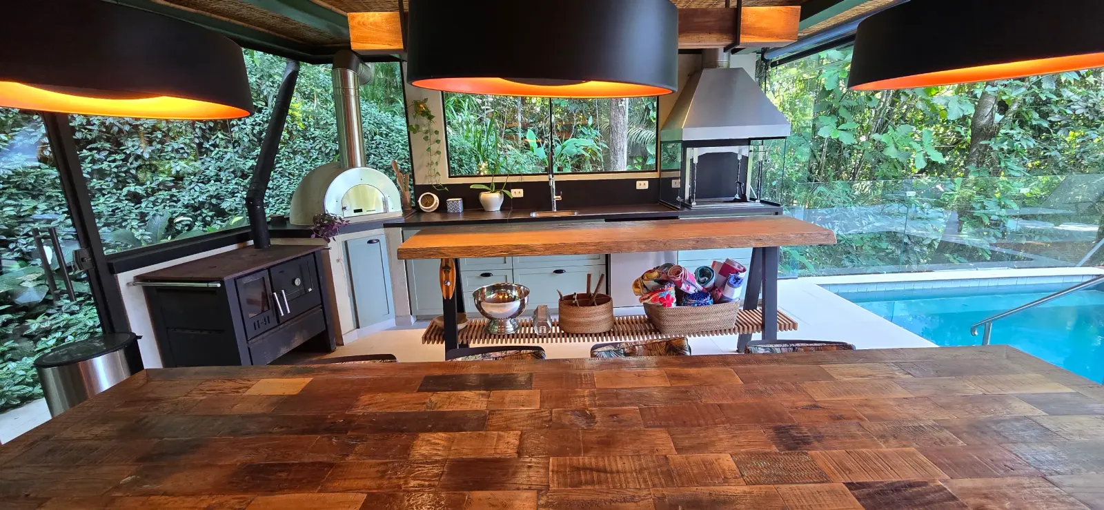 Área externa 6 — Iporanga, Guarujá, para temporada, Casa