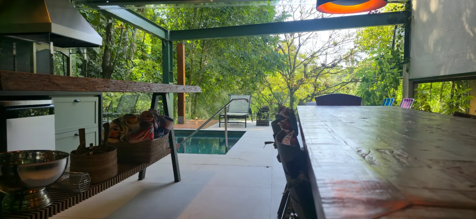 Área externa 15 — Iporanga, Guarujá, para temporada, Casa