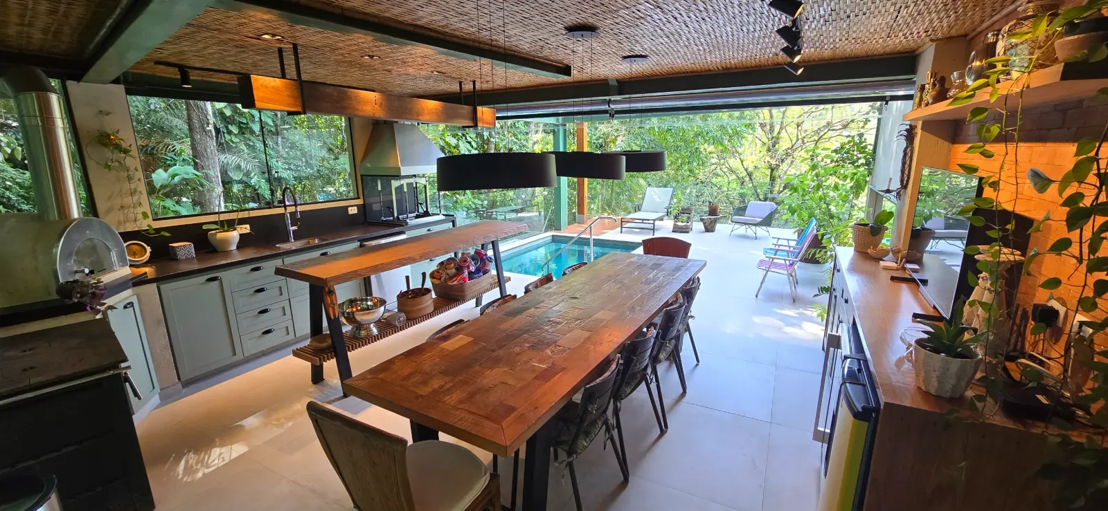 Área externa 5 — Iporanga, Guarujá, para temporada, Casa