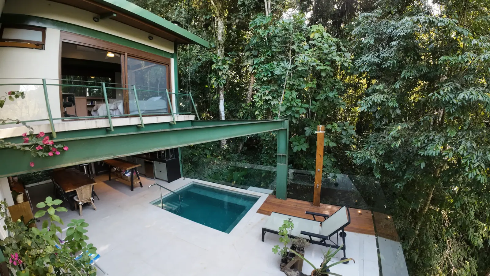 Área externa 26 — Iporanga, Guarujá, para temporada, Casa