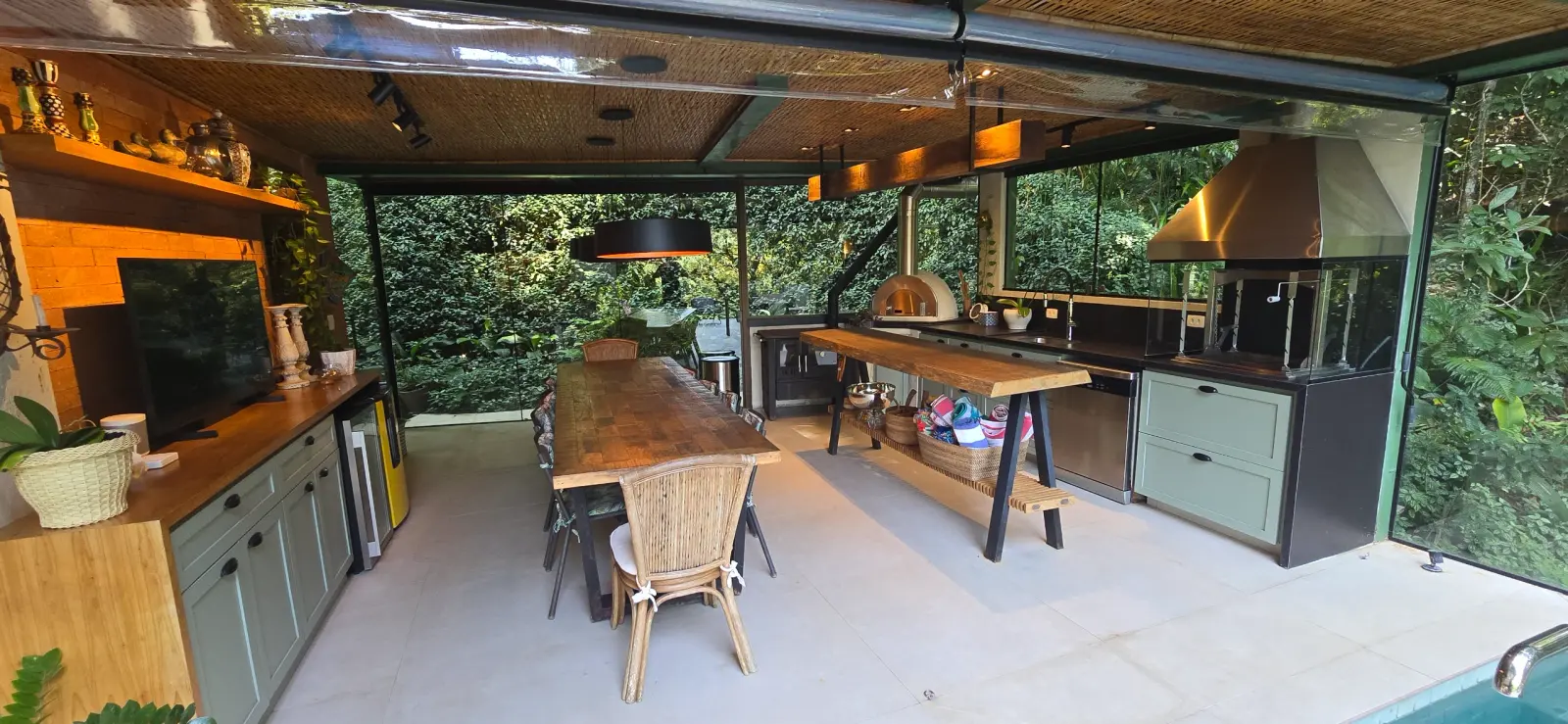 Área externa 11 — Iporanga, Guarujá, para temporada, Casa