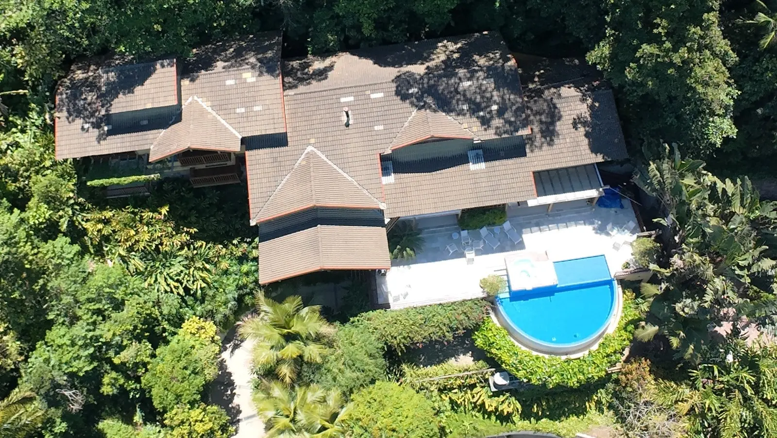 Vista aérea 5 — Taguaíba, Guarujá, para temporada, Casa