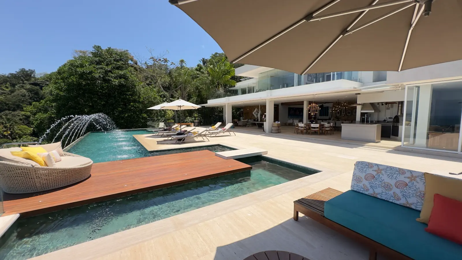 Área externa 14 — Taguaíba, Guarujá, para temporada, Casa
