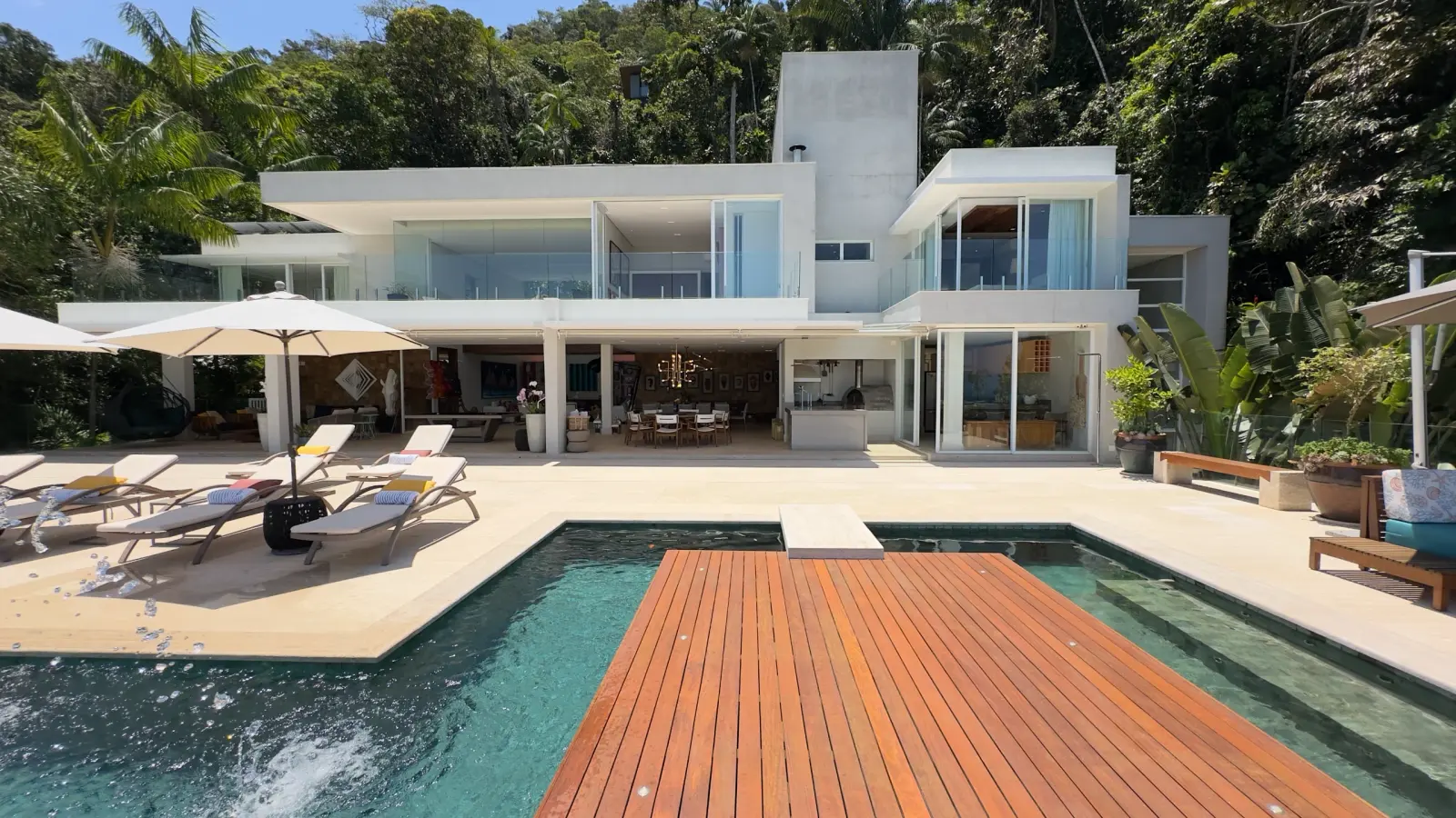 Área externa 11 — Taguaíba, Guarujá, para temporada, Casa