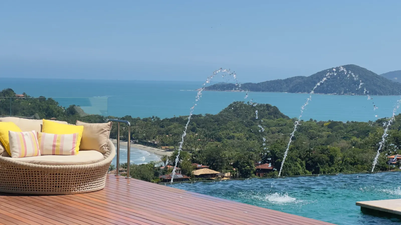 Área externa 23 — Taguaíba, Guarujá, para temporada, Casa