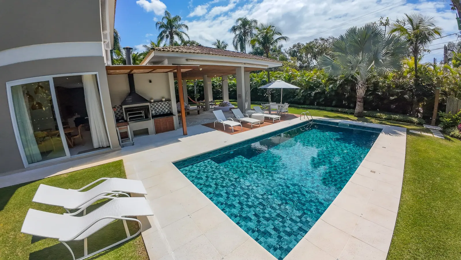 Área externa 3 — Iporanga, Guarujá, para temporada, Casa