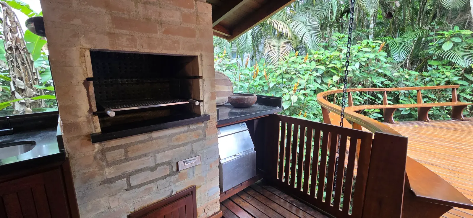 Área externa 6 — Iporanga, Guarujá, para temporada, Casa