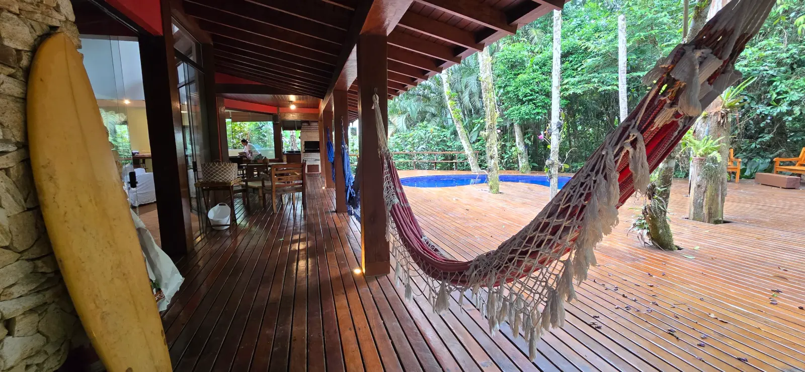 Área externa 11 — Iporanga, Guarujá, para temporada, Casa