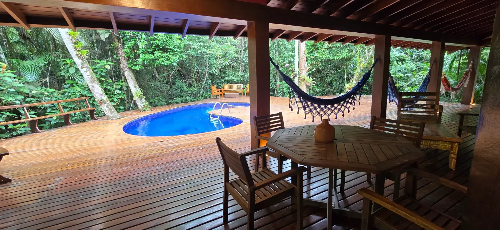 Área externa 10 — Iporanga, Guarujá, para temporada, Casa