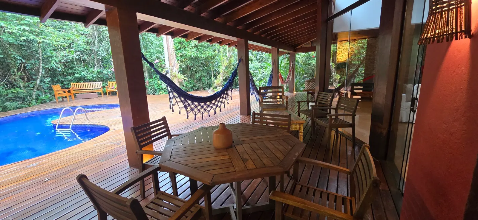 Área externa 9 — Iporanga, Guarujá, para temporada, Casa