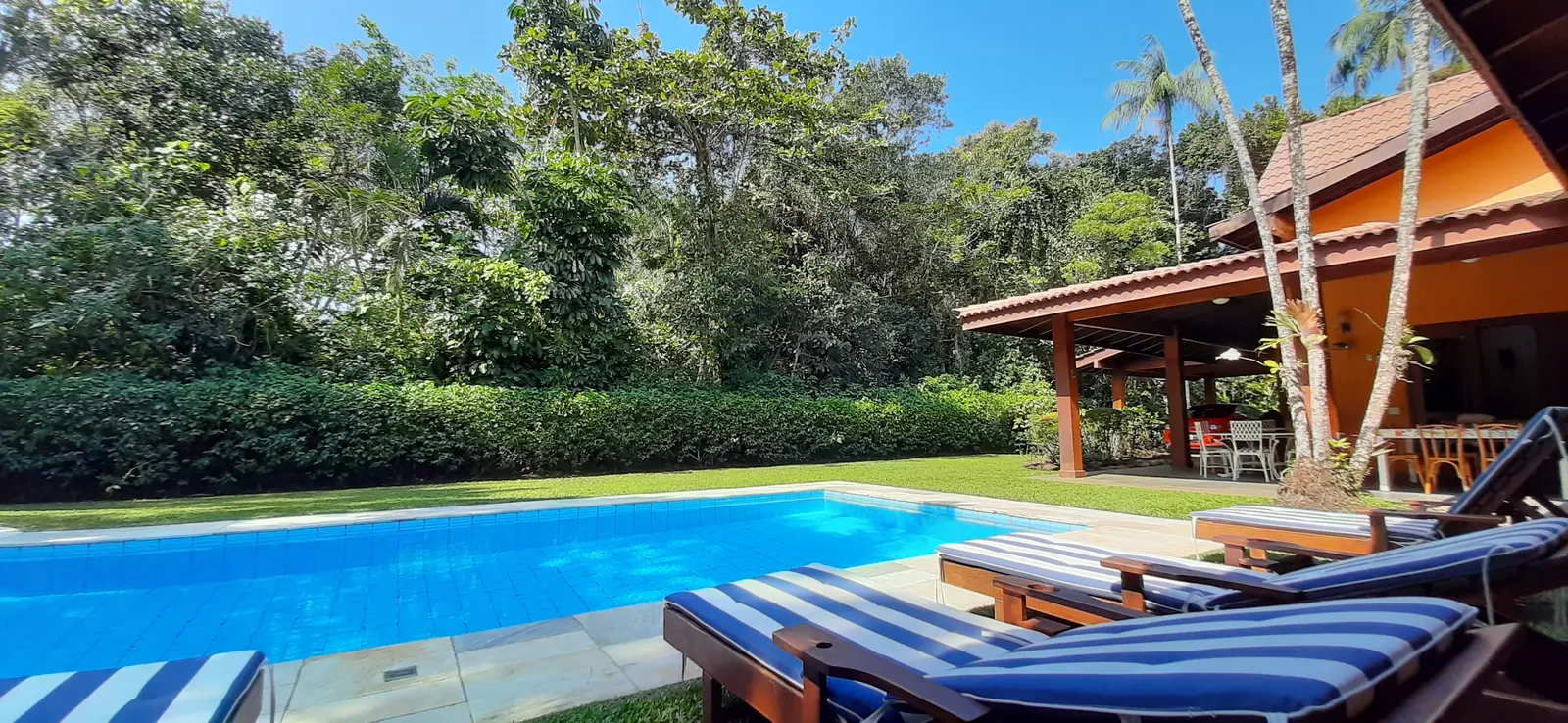 Área externa 7 — Iporanga, Guarujá, para temporada, Casa