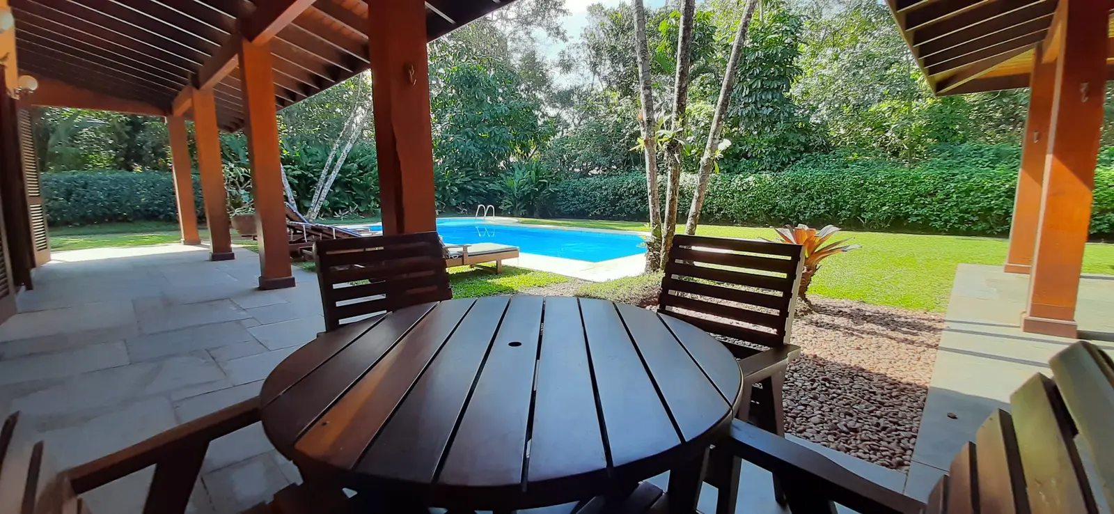Área externa 8 — Iporanga, Guarujá, para temporada, Casa