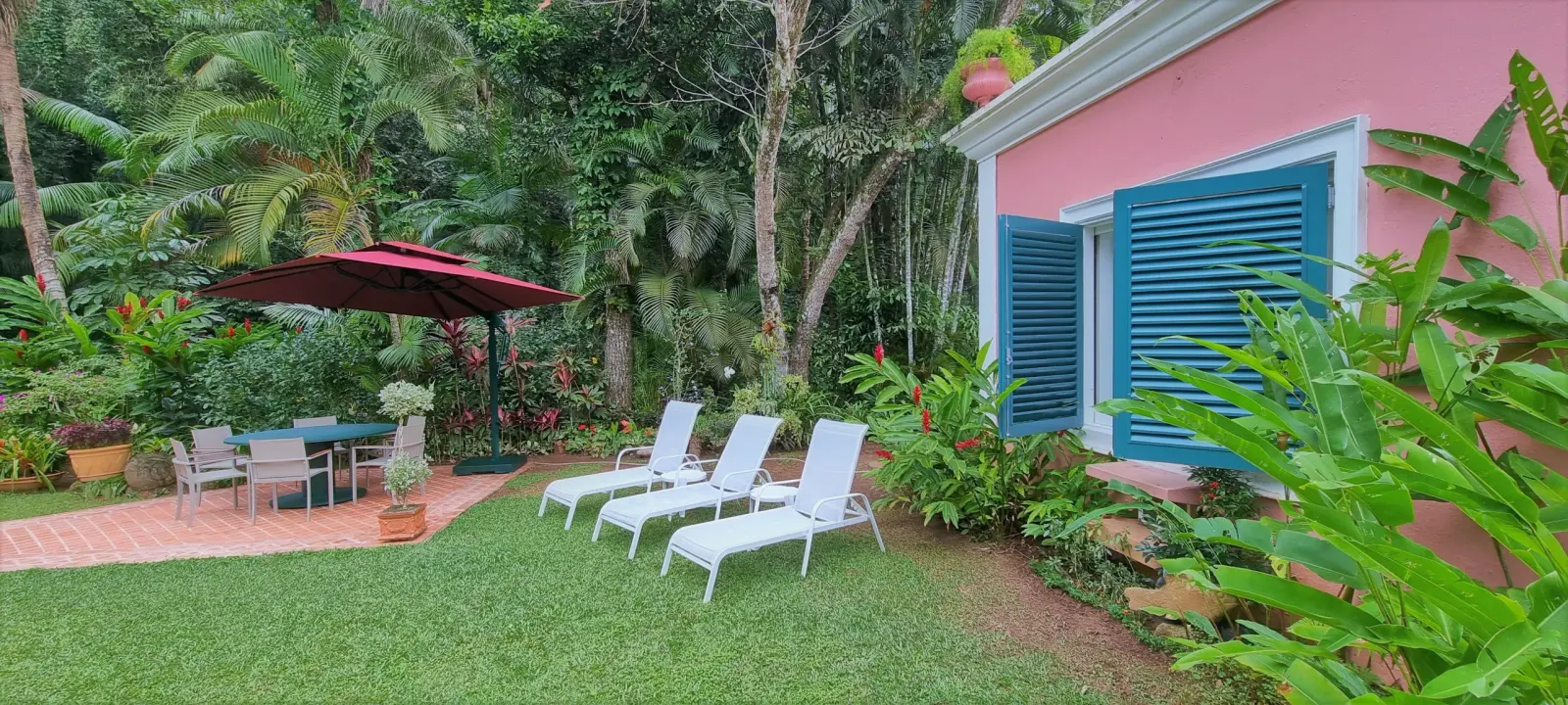 Área externa 4 — Iporanga, Guarujá, para temporada, Casa