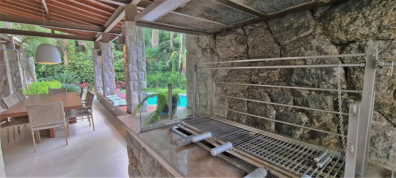 Área externa 11 — Iporanga, Guarujá, para temporada, Casa