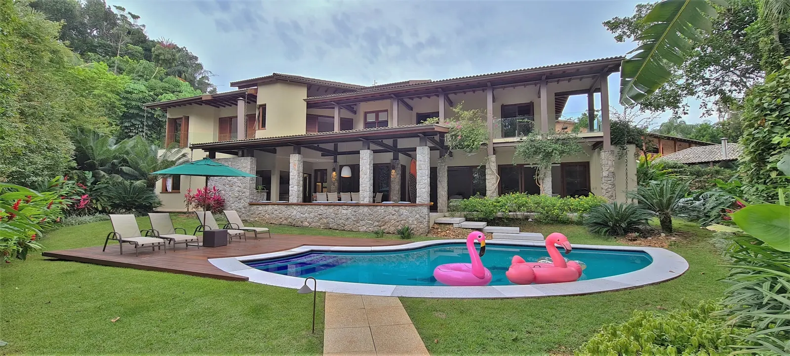 Área externa 5 — Iporanga, Guarujá, para temporada, Casa