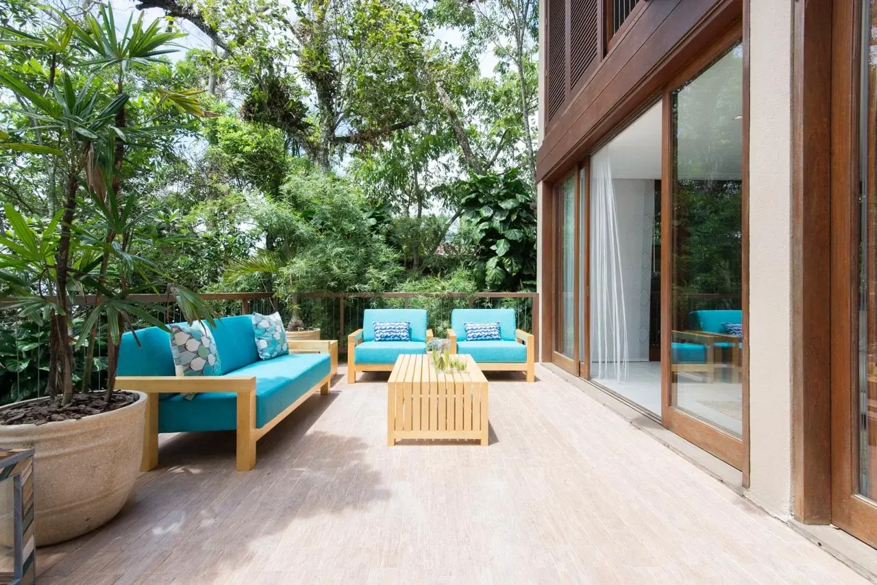 Área externa 7 — São Pedro, Guarujá, para temporada, Casa