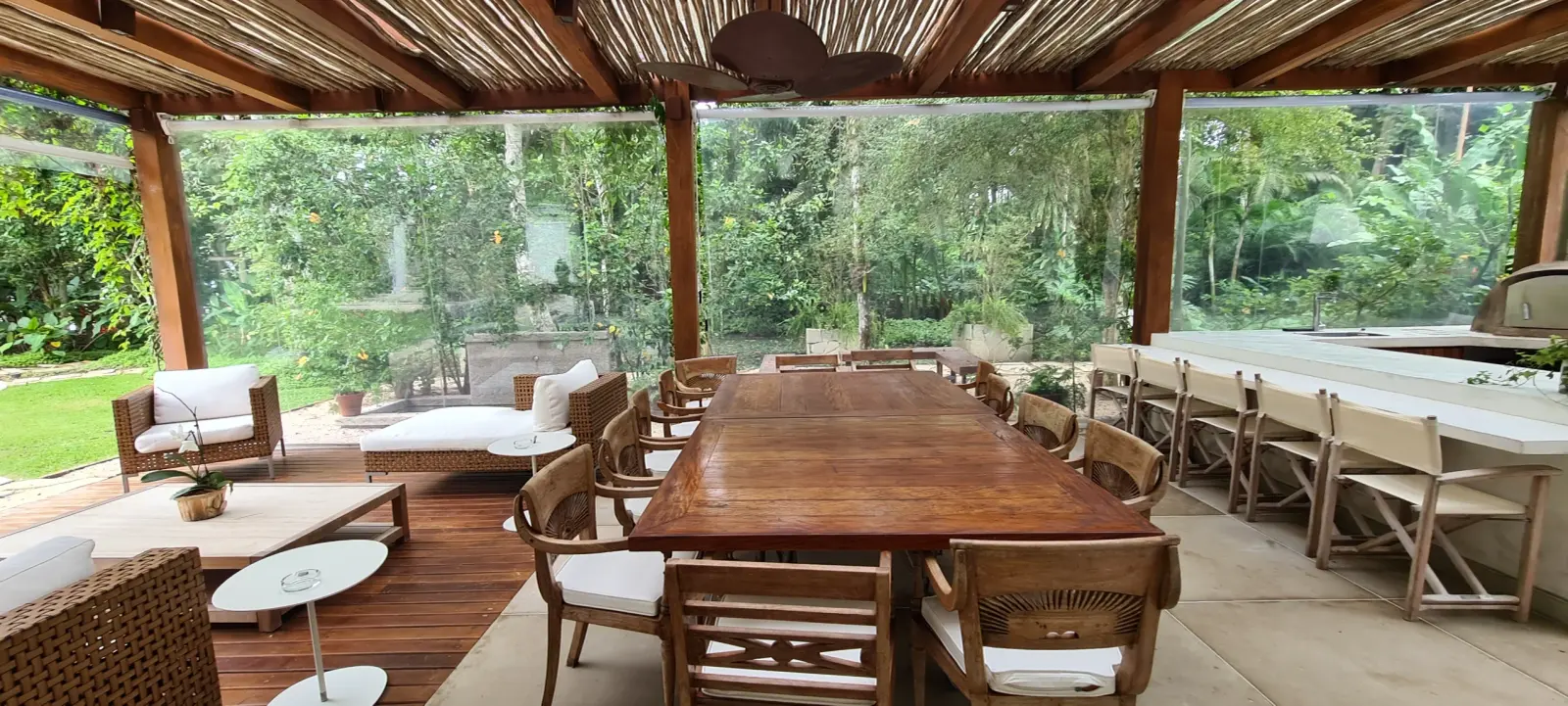 Área externa 4 — Iporanga, Guarujá, para temporada, Casa