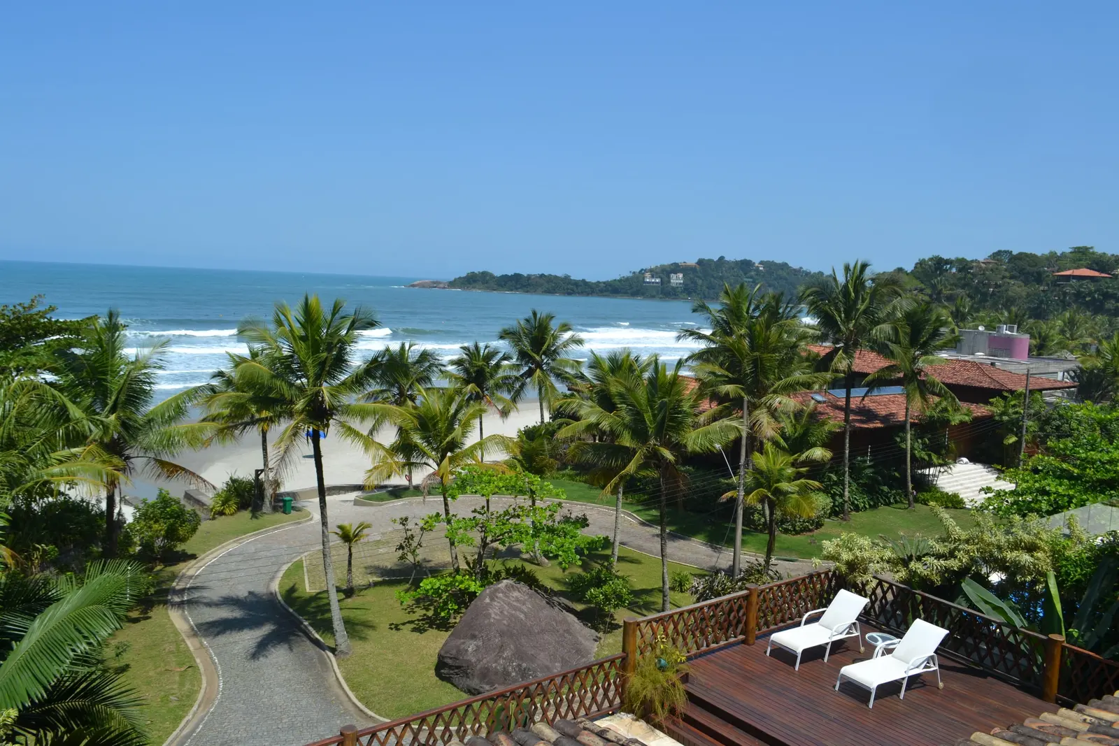 Área externa 7 — Taguaíba, Guarujá, para temporada, Casa