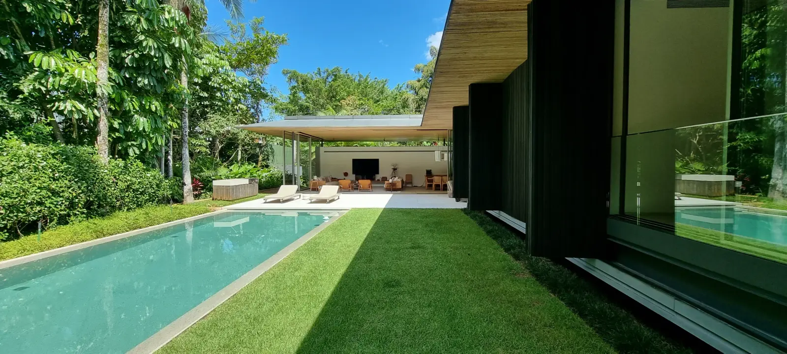 Área externa 6 — Iporanga, Guarujá, para temporada, Casa
