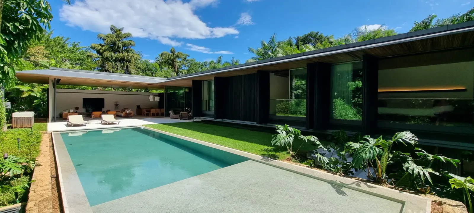 Área externa 8 — Iporanga, Guarujá, para temporada, Casa